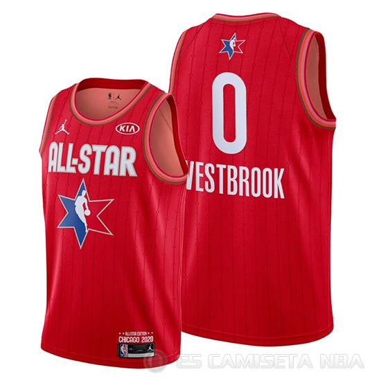 Camiseta Russell Westbrook #0 All Star 2020 Houston Rockets Rojo - Haga un click en la imagen para cerrar